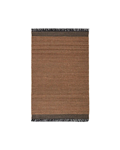 Jaipur Living Saanvi Natural Bordered Tan Black Area Rug 