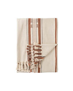 Jaipur Living Sovima Hand-Loomed Tribal Cream/ Tan Throw