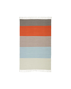 Jaipur Living Swane Indoor/ Outdoor Striped Orange/ Blue Area Rug