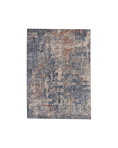 Jaipur Living Temecula Abstract Blue Tan Runner Rug 