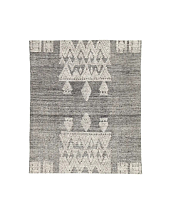 Jaipur Living Torsby Hand-Knotted Geometric Black Ivory Area Rug 