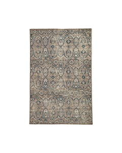 Jaipur Living Williamsburg Hand-Knotted Medallion Gray Navy Area Rug 