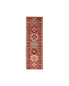 Jaipur Living Zetta Hand-Knotted Medallion Pink/ Cream Runner Rug