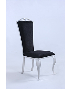 Chintaly Jamie Side Chair, $358.82, Chintaly, Black