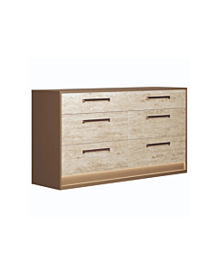 ALF Jo Dresser – Gold High Gloss & Travertino Eco-Stone Finish