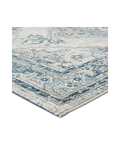 Vibe by Jaipur Living Lisette Medallion Blue Light Gray Area Rug