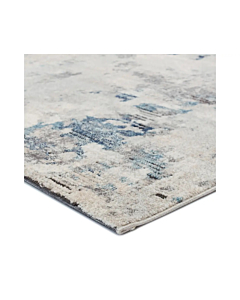 Vibe by Jaipur Living Louna Abstract Blue Light Gray Area Rug