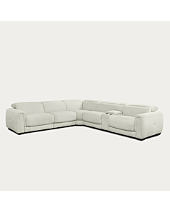 Jovan 6-Piece Modern Reclining Sectional Sofa – Birch Fabric | Creative Furniture