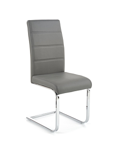 Cortex Dana Dining Chair, Gray Faux Leather