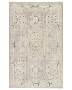 Jaipur Living Modify Hand-Knotted Medallion Gray Blue Round Area Rug