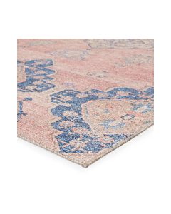 Vibe by Jaipur Living Adalee Medallion Pink Blue Runner Rug 