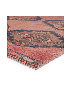 Vibe by Jaipur Living Mirta Medallion Pink Blue Runner Rug