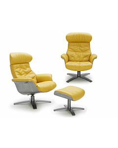 Karma Lounge Chair in Mustard by J & M Furniture
