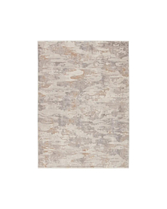 Kevin O'Brien by Jaipur Living Cumulus Abstract Tan Cream Runner Rug