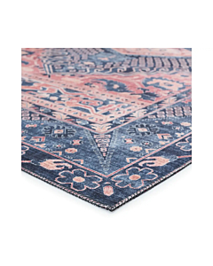 Nikki Chu by Jaipur Living Issa Medallion Dark Blue Pink Area Rug