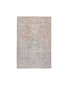 Jaipur Living Parisa Medallion Light Blue Light Tan Runner Rug 