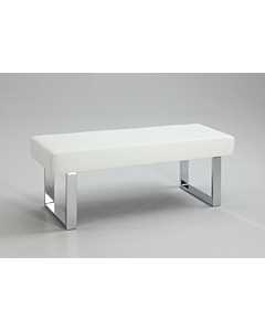 Chintaly Linden Dining Bench, White