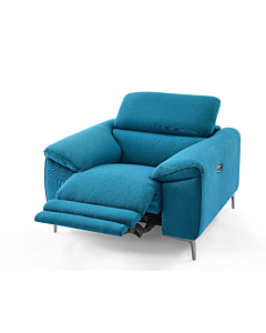 Lucca Fabric Armchair with Recliner | Creative Furniture-Turquois Fabric HTL