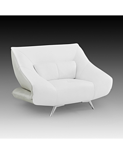 Madrid Modern Armchair, White-Grey | Creative Furniture