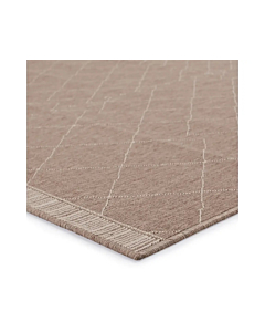 Vibe by Jaipur Living Almasi Indoor/ Outdoor Trellis Dark Taupe Beige Area Rug