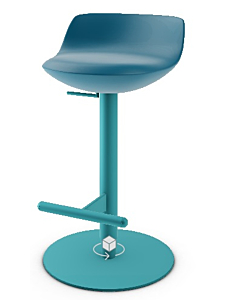 Calligaris Tulij Stool With Selfskinning Polyurethane Seat Shell And Metal Frame With Swivelling And Height Adjustable Base