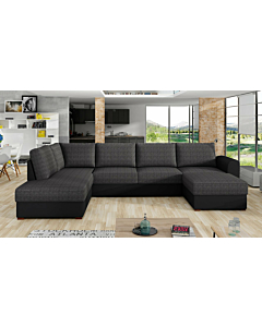 Cortex Matteo Sectional Sleeper Sofa, Dark Gay