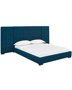 Modway Sierra Upholstered Fabric Platform Bed, Queen