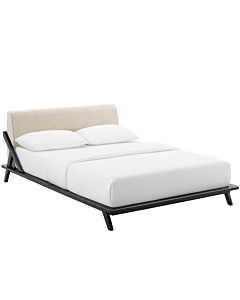 Modway Luella Upholstered Fabric Platform Bed, Queen