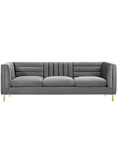 Modway Ingenuity Channel Tufted Performance Velvet Sofa