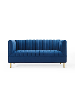 Modway Shift Channel Tufted Performance Velvet Loveseat