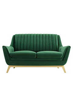 Modway Winsome Channel Tufted Performance Velvet Loveseat