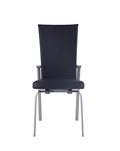 Chintaly Molly Motion Back Side Chair, Black