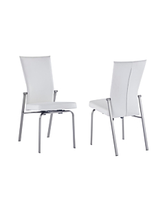 Chintaly Molly Motion Back Side Chair, White, $222.42, Chintaly, White
