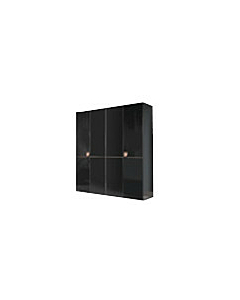 Mont Noir 4-Door Wardrobe with Wooden Doors | ALF (+) DA FRE
