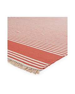 Vibe by Jaipur Living Strand Indoor/ Outdoor Striped Rust Beige Area Rug