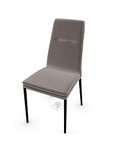 Calligaris Carmen Upholstered Chair With Metal Frame
