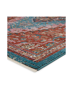 Vibe by Jaipur Living Marielle Medallion Rust Teal Runner Rug 