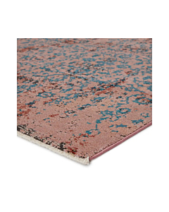 Vibe by Jaipur Living Zea Trellis Pink Teal Runner Rug