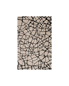 Nikki Chu by Jaipur Living Chandler Handmade Abstract Cream/ Black Area Rug