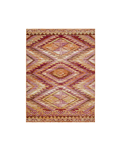 Nikki Chu by Jaipur Living Decca Indoor/ Outdoor Tribal Orange Multicolor Runner Rug 