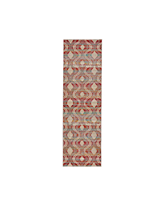 Nikki Chu by Jaipur Living Jive Indoor/ Outdoor Trellis Red Multicolor Runner Rug 