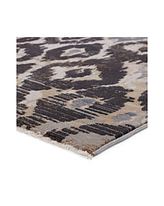 Nikki Chu by Jaipur Living Livio Ikat Black Tan Runner Rug 