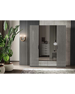 Novecento 4-Door Swinging Wardrobe | 20 Weeks Delivery Lead Time