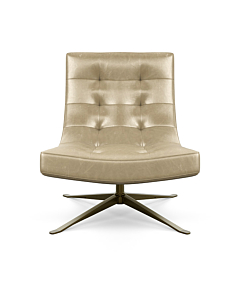 American Leather Petra Accent Chair, Mont Blanc Leather