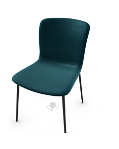 Calligaris Love Upholstered Chair With Metal Frame