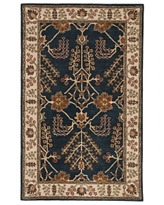 Jaipur Living Chambery Handmade Floral Blue/ Multicolor Round Area Rug