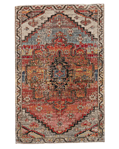 Jaipur Living Cicero Indoor/ Outdoor Medallion Multicolor/ Orange Round Area Rug