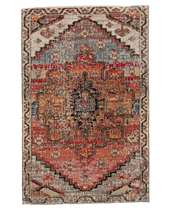 Jaipur Living Cicero Indoor/ Outdoor Medallion Multicolor/ Orange Round Area Rug