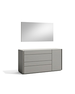 J & M Porto Dresser, Grey Lacquer Finish