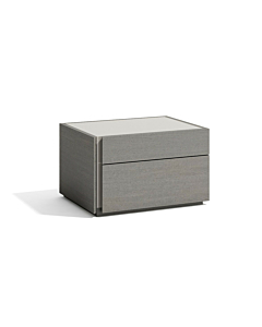 J & M Porto Left Side Nightstand, Grey